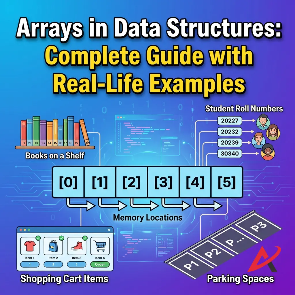 Arrays in Data Structures: Complete Guide with Real-Life Examples
