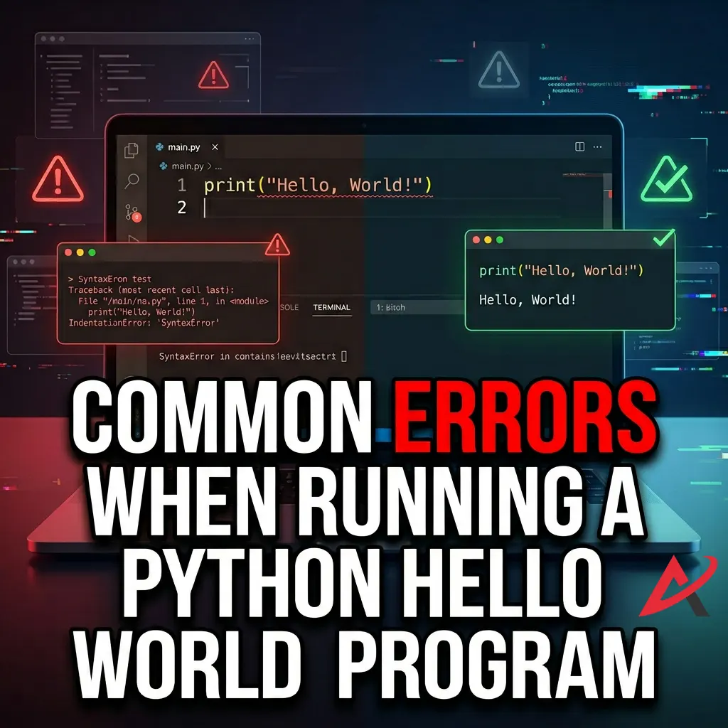 Common Errors When Running a Python Hello World Program