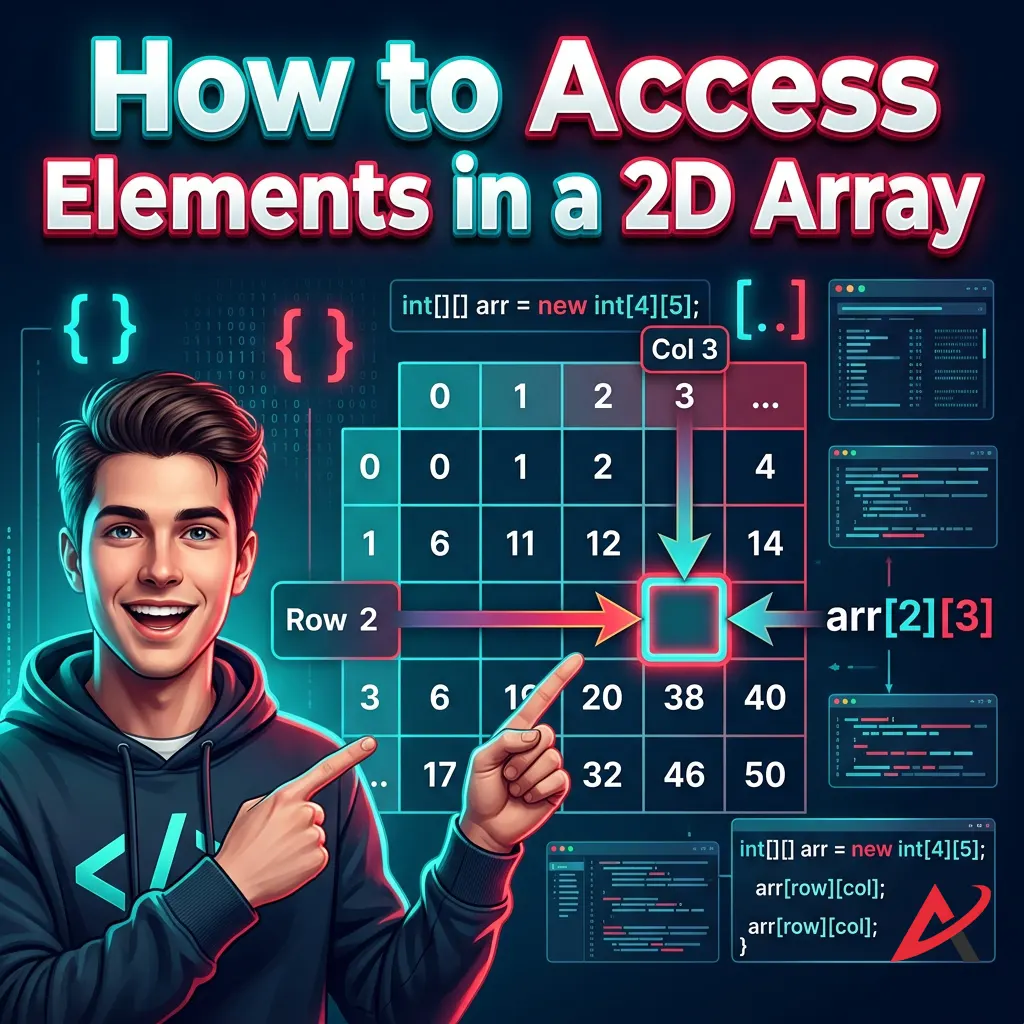 How Data Is Stored in a 2D Array