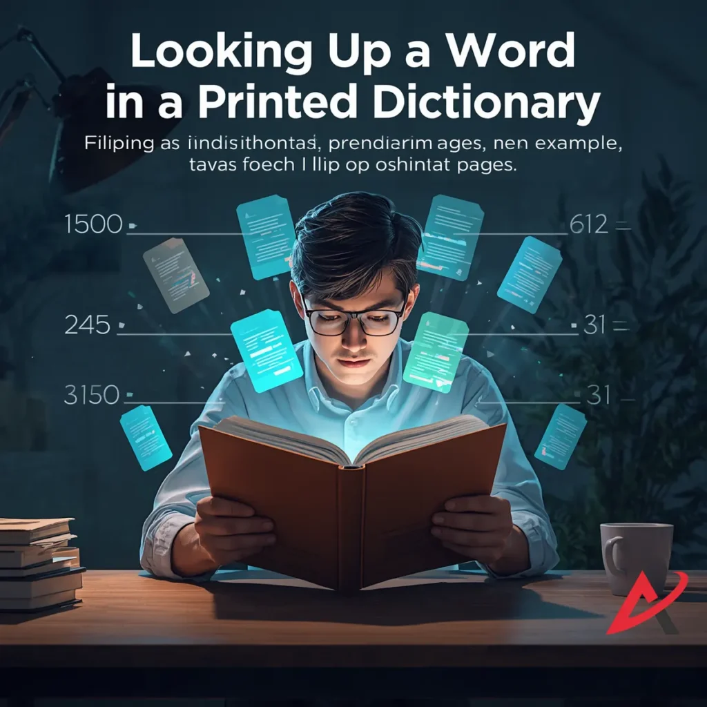 Looking Up a Word in a Printed Dictionary