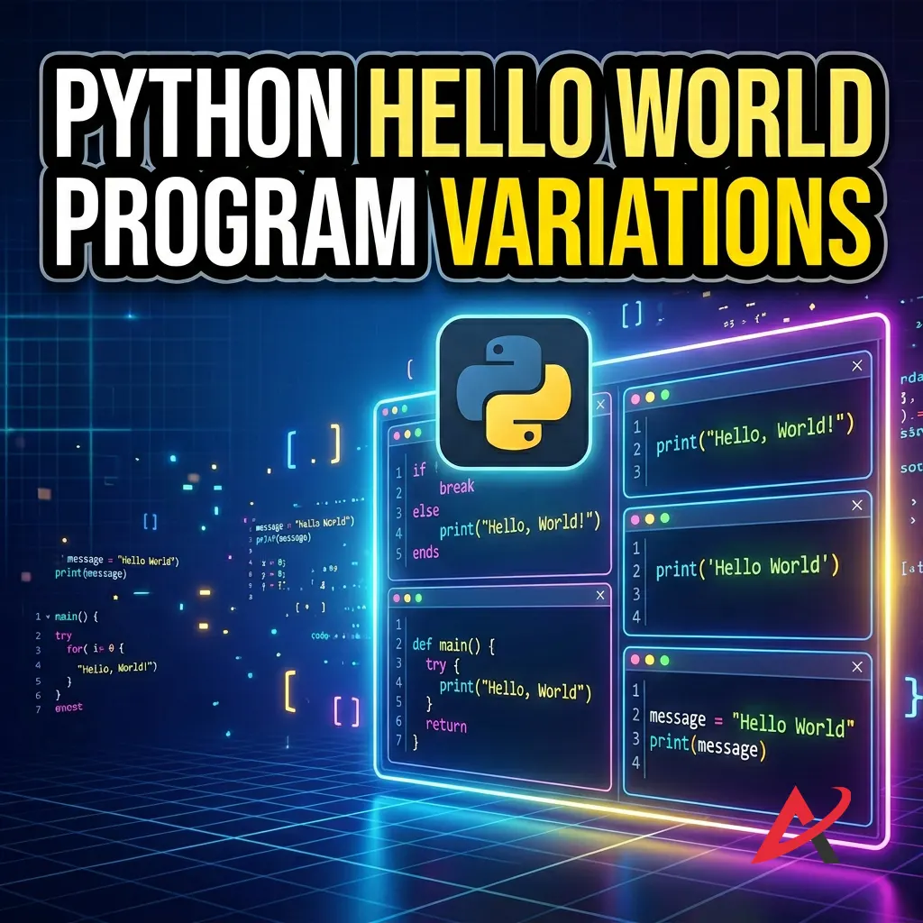 Python Hello World Program Variations