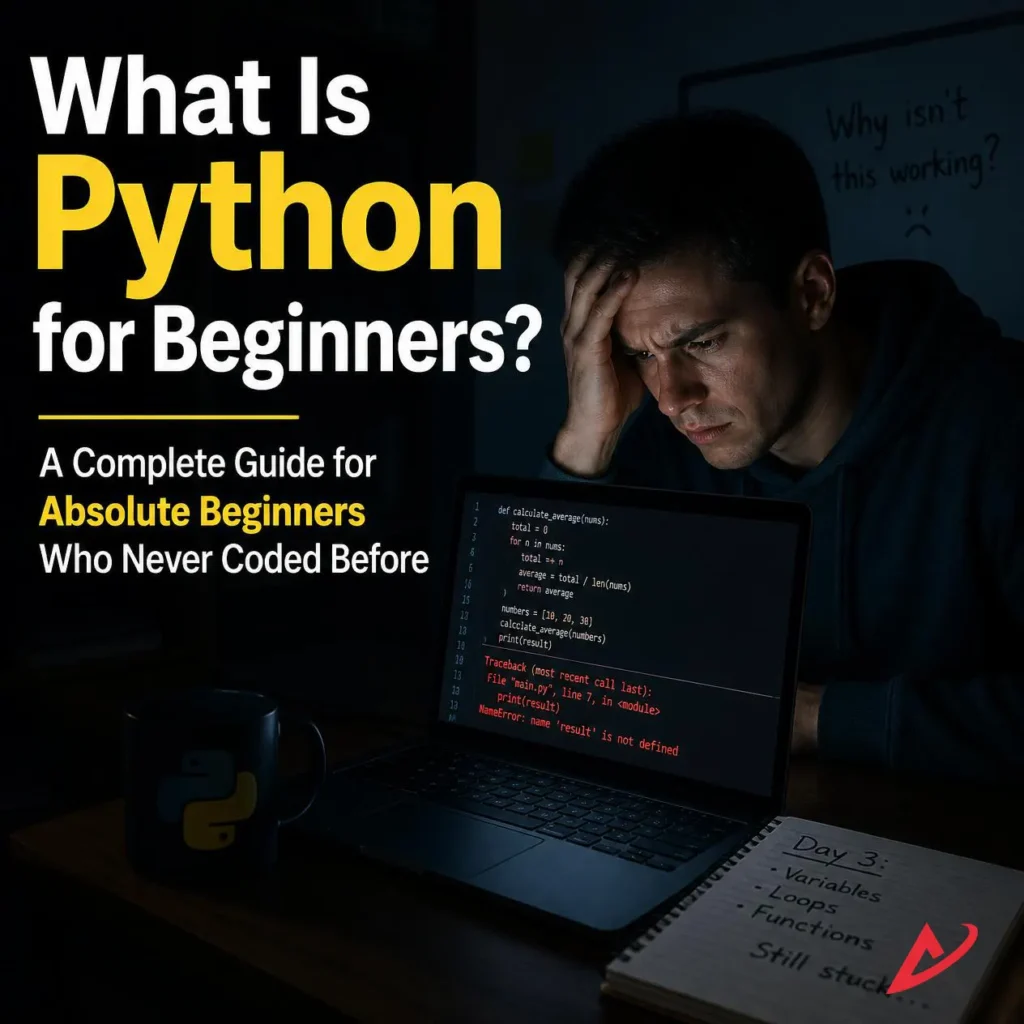 What Is Python for Beginners? A Complete Guide for Absolute Beginners Who Never Coded Before