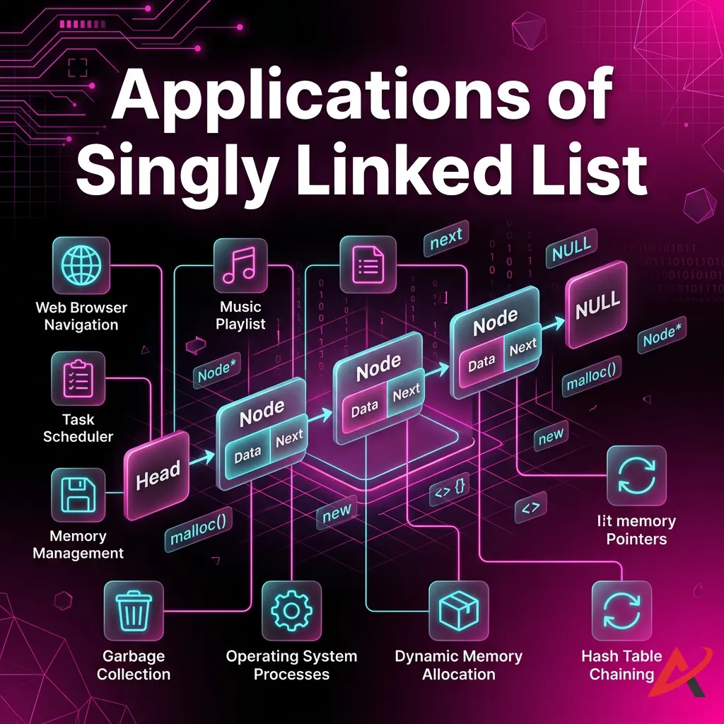 Applications of Singly Linked List