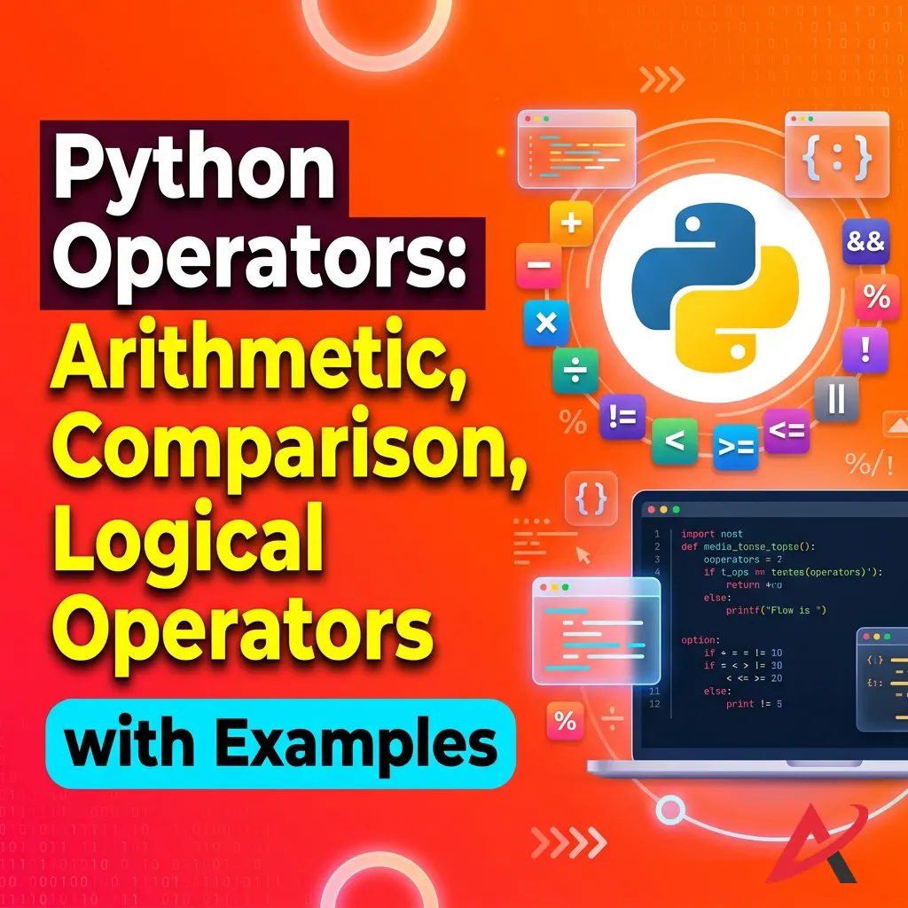 Python Operators: Arithmetic, Comparison, Logical Operators with Examples